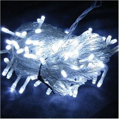 DBBEGK 40M 400LED Guirlande electrique lumineuse interieure christma fête fete string lights lumineux 220V EU PRISE Blanc (1/4)