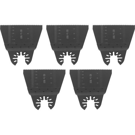 5 Lames de Scie Oscillante 65mm pour Découpe Bois, PVC et Composite, Changement Rapide sans Outil (1/5)