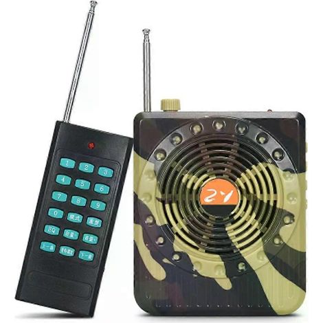 Amplificateurs sonores universels pour la chasse en extérieur, haut-parleur d'appel d'oiseaux, amplificateur portable rechargeable avec télécommande, appareils sonores (1/4)