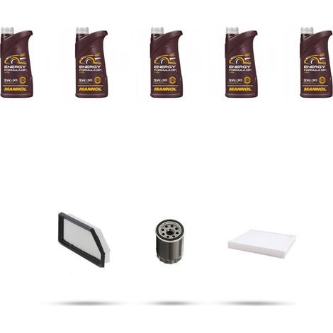 Kit tagliando 3 FILTRI e 5L OLIO compatibile con Renault Arkana 1.5 E-TECH 145 105Kw dal 2020 (1/5)