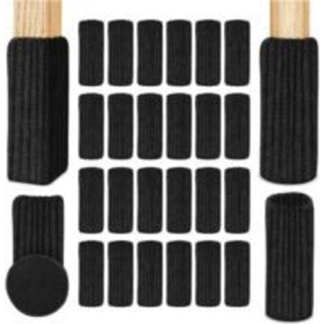 24 Pack Knitted Chair Socks, Chair Leg Protector, Furniture Socks with Soft Pads, Non-Slip Table, Floor Protection, Avoid Ra (1/5)