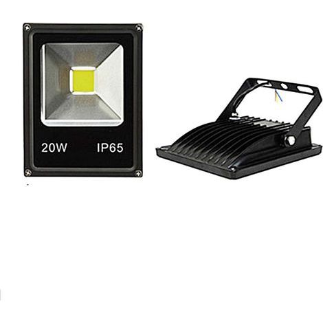 Professional 220V/240V AC Outdoor Floodlights, IP65 Waterproof, White, 20W (1/5)