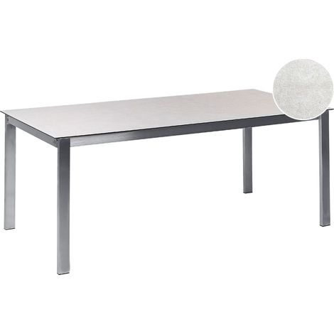 Garden Dining Table COSOLETO 180 cm 90 cm Glass White (1/5)