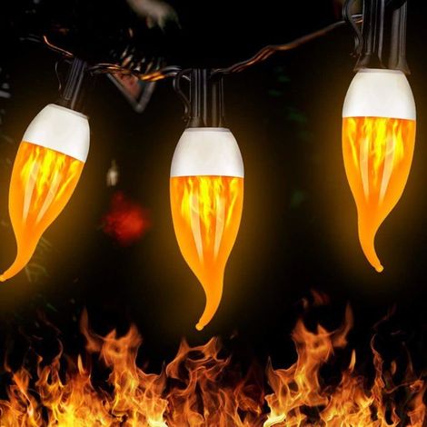 Ampoule LED E14, 3W LED Ampoule Flamme à 3 Modes D'éclairage, Lot de 4 - 1800K (1/5)