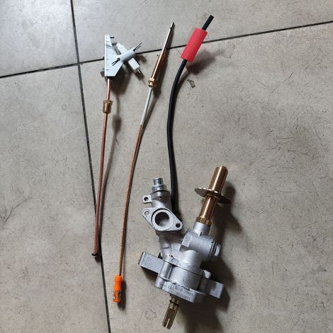 500g high-voltage single-tube ignition kit for high-power stoves with flame-out protection, LPG thermocouple ignition switch