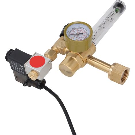 Régulateur de CO2 avec électrovanne et débitmètre CGA320, entrée en laiton, pour tentes de culture hydroponiques d'intérieur, prise UE 220 V (1/5)