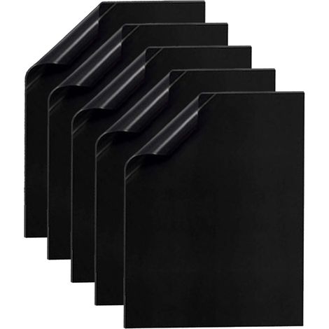 Lot de 5 tapis de cuisson antiadhésifs pour barbecue 40 x 33 cm, ustensiles de grillade, plaque de cuisson-AquaForge (1/5)