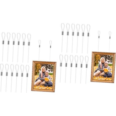Lot de 24 cordons invisibles pour suspendre des tableaux, outils (1/5)