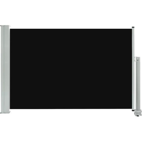 Tenda da sole parasole laterale retrattile per patio giardino terrazza balcone schermo di protezione visiva 60 x 300 cm nero 020007392