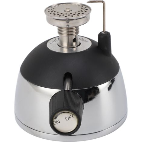 Mini réchaud à gaz pour cafetière, chauffe-cafetière anti-basculement, en acier inoxydable, idéal pour le camping. (1/5)