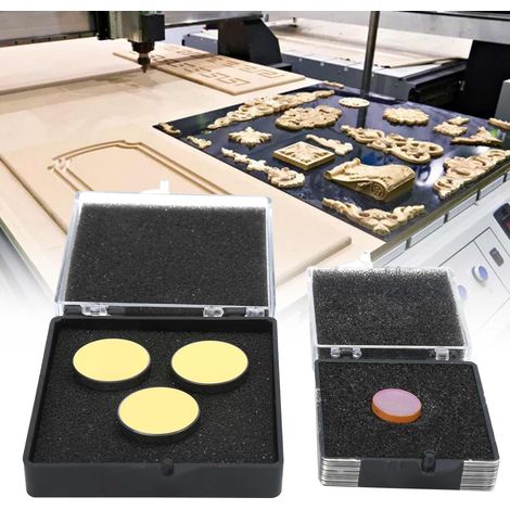 Kit de lentilles laser 20-12 avec 3 miroirs et 1 lentille de focalisation, miroir de 20 mm et lentille de focalisation de 50,8 mm (1/5)