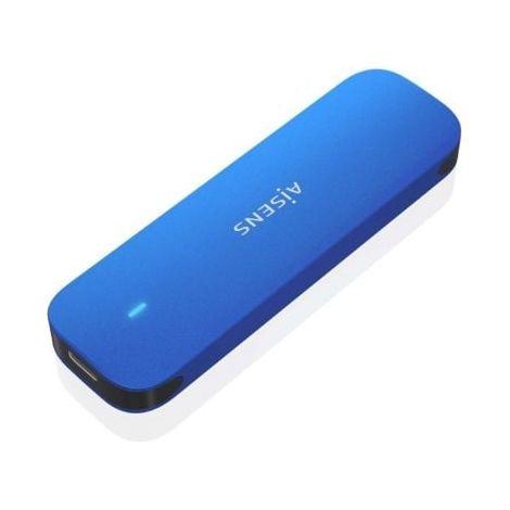 Caja Externa para Disco SSD M.2 NVMe Aisens ASM2-026BLU/ USB 3.2/ Sin tornillos