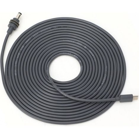 Câble d'alimentation USB C vers DC pour Mini antenne parabolique, Type 100W, cordon de charge étanche, convient à 65W + Source PD, 10M, 32,8 pieds (1/5)
