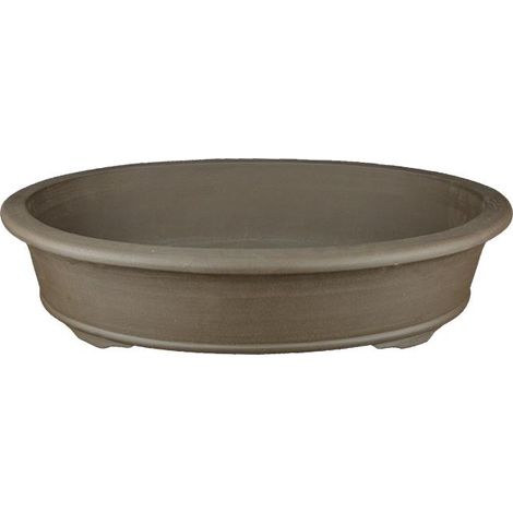 Vaso per bonsai ovale in gres 81,5x61x13,5 cm - L42b