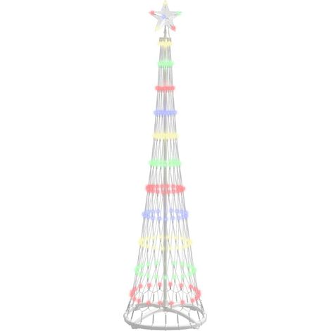 Arbre de Noël Sapin de Noël LED Multicolore 51 x 51 x 190 cm Métal (1/5)