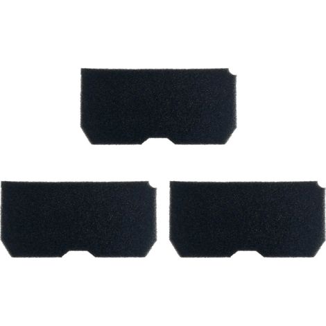 Trade-Shop Schwammfilter für Blomberg 7184981800 7184981400 7184981500 7184981700 7185981100 7185981200 7180682300 7184971100 7180681100 7180682000 - 3 Stück (1/2)