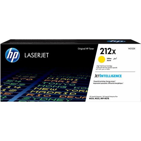HP 212X Alta Capacidad Amarillo Tóner (W2122X) (1/2)