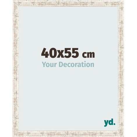 yd. - Cadre photo 40x55 - Blanc Vintage - MDF - Bologna (1/5)