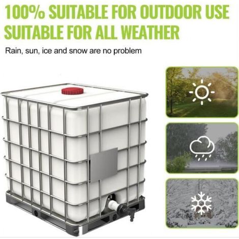 Adaptateur Ibc - S60 x 6 - Pour Cuve 1000 L - Rallonge Droite 11 Cm - Filetage Grossier - 1 Pièce (1/4)