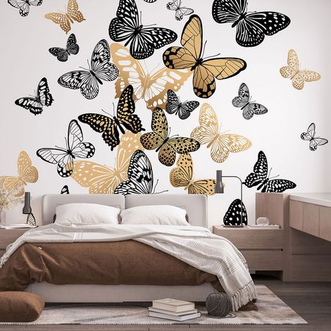 Papier peint panoramique - Papillons - 130 cm x 81 cm (1/4)