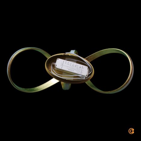 [GEBRAUCHT] B-Ware Deckenleuchte Lampe Paul Neuhaus LED Melinda Blattgold dimmbar Memory Funktion O (1/2)