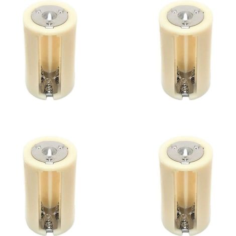 3AA (LR6) auf D-Größe Parallelbatterie-Konverter-Adapterhalter (4 Stück) (1/2)