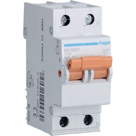HAGER MN532V  Leistungsschalter MN 1P+N 32A Kurve C