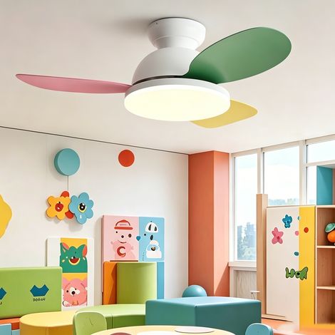 Ventilatore da soffitto da 92 cm con luce e telecomando, 6 velocità, funzione timer, dimmerabile e con 3 temperature di colore. (1/5)