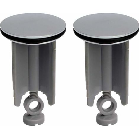 VURAHOME -Bouchon d'évier universel, bouchon d'évier de salle de bain universel bouchon d'évier tuyau de vidange d'évier adapté pour lavabo bidet réglable en hauteur, 40 mm 2 pièces (1/5)