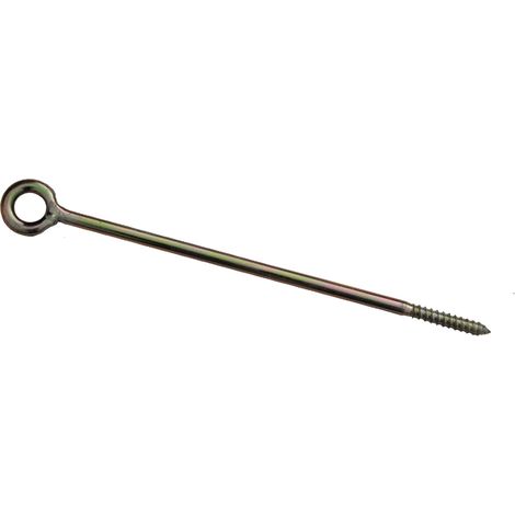 Maillestore – Crochet d'ancrage diamètre 12mm 350mm – Lot de 10 pièces en acier – Fixation pour câbles et filets – Usage chantier