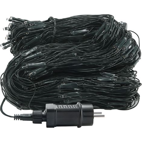 HENGMEI 6 x 4m Guirlande lumineuse Filet Lumineux LED, Rideau Lumineux avec télécommande, Halloween, Mariage, blanc chaud (1/5)