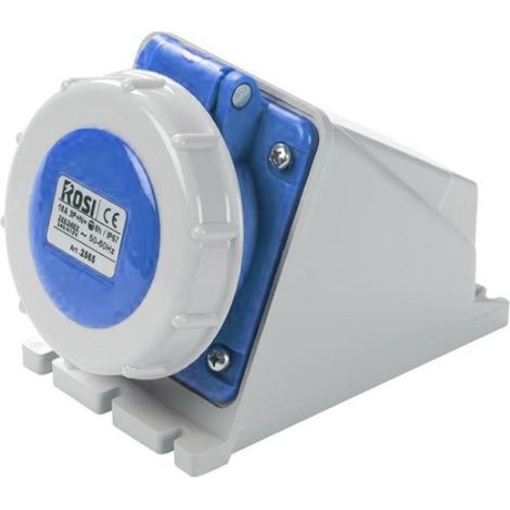 Presa industriale da parete, 230V, 2P+T, 16A, IP67 - Rosi 1002552