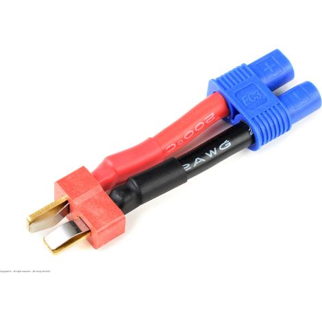 Revtec - Power Adapter Lead - Deans Socket EC-3 Socket - 12AWG Silicone Wire - 1 pc