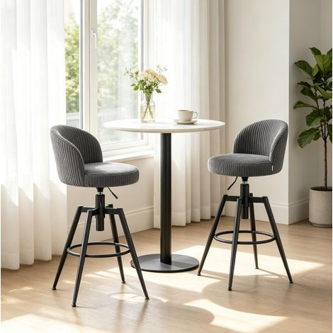 Barstühle mit Stabiler Fußstütze,Moderne Thekenstühle,Hochstühle für Essbereich(nur mit 2pcs Barstühle) (1/5)