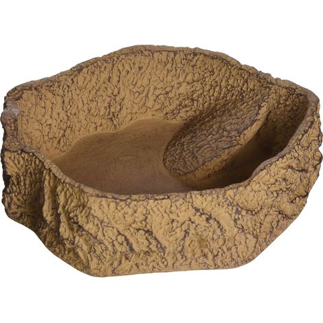 JBL 71086 – biberon, Bere e Bagno Ciotola per Animali da terrario Rettile Bar, Grande, Sabbia (1/4)