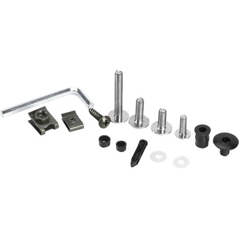223-teiliges Motorradverkleidungsschrauben-Set, Windschutzscheibenschrauben, Muttern, Motorradkarosserie-Befestigungsmaterial, Silber (1/5)