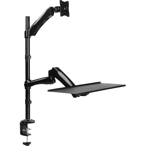 Estación de Trabajo LogiLink Sit-Stand Soporte Monitor Negro