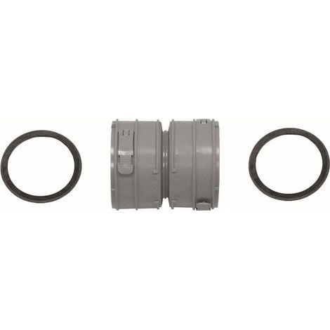 Vaillant Set 3 Verbindungsstück Brennw. für flexible Abgasleitung DN 80, PP, 303512 (1/2)