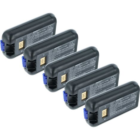 vhbw 5x batería compatible con Dolphin CK65 PC de mano, handheld (5200 mAh, 3,7 V, Li-Ion) (1/4)