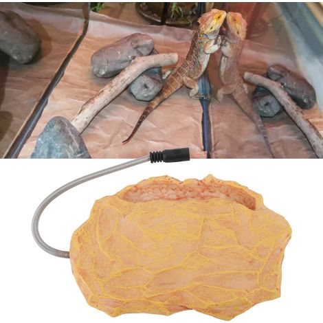 Thermostatischer Heizstein für Reptilien wie Echsen, Schildkröten und Schlangen – Umweltfreundliches Harzmaterial – Integrierte Temperaturregelung – Sicherer 12-V-Betrieb – Verstellbares Modell (1/5)