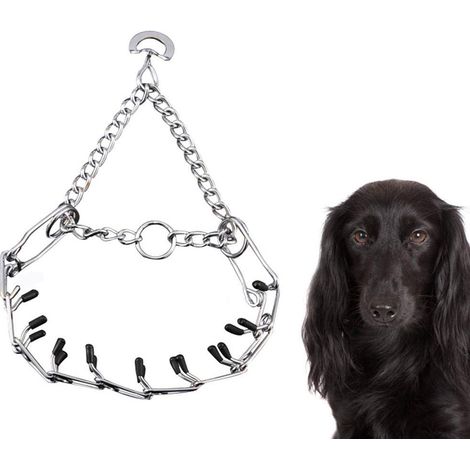 Collier pour chien, collier pour chien en métal acier inoxydable (1/5)
