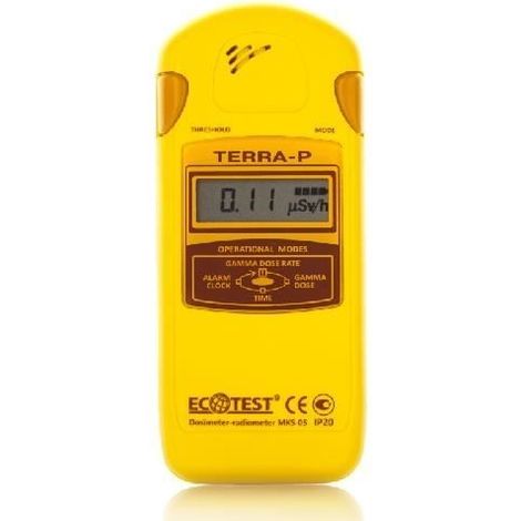 Compteur Geiger - ECOTEST - TERRA-P - Détection Bêta/Gamma - 3 canaux - LCD résistant au gel (1/3)