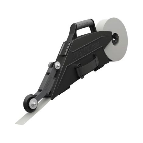 L'Outil Parfait – Banjo en plastique avec double roulette – Outil du plaquiste léger et maniable – Application rapide des bandes à plats et angles