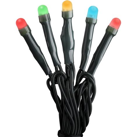 Konstsmide Micro LED Lichterkette gefrostet Innen 35 bunte Dioden 5,3 m Lichterkette (1/2)