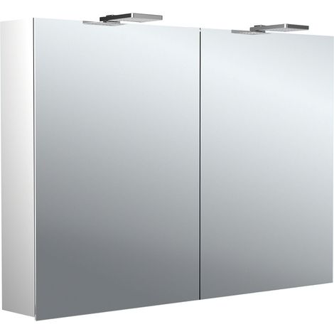 emco pure 2 style Armario con espejo iluminado con focos, 2