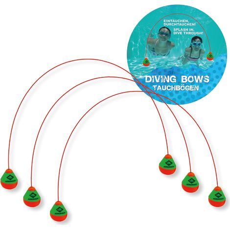 Diving Arches Set of 3 For Children Aged 6 Years Learning to Swim and Diving in the Pool Flexible Underwater Arches Bright Colours, Weighted Ends (1/5)