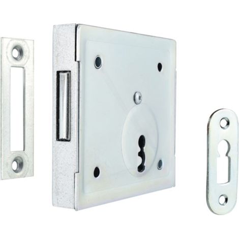 BEVER Cerradura de cerrojo 150 DIN L/R BB con placa frontal plana, distancia del eje 60mm - 150B (1/4)