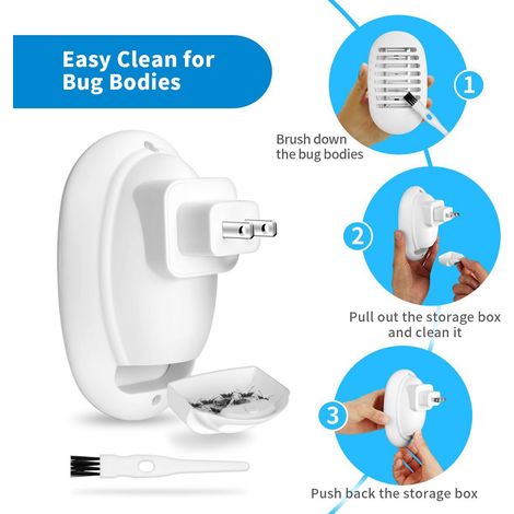 Mini lampe anti-moustique pour la maison, piège à choc électrique, Zapper silencieux, veilleuse domestique pour tuer les insectes (1/5)