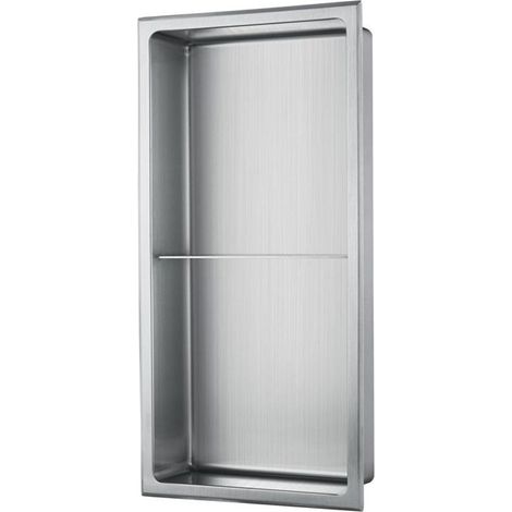 Signature Shower Niche 610mm H x 305mm W - Stainless Steel (1/2)