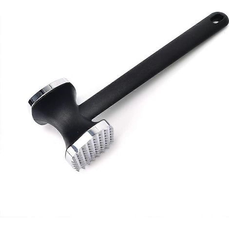Attendrisseur de viande en maillet, en acier inoxydable double face avec poignée antidérapante, idéal pour les steaks, le poulet et le porc. Compatible lave-vaisselle. (1/5)